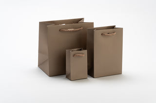 Punga Cadou Premium IUNI, Material Carton, Dimensiuni 11x16x6, Culoare Aurie Cu Maner Auriu
