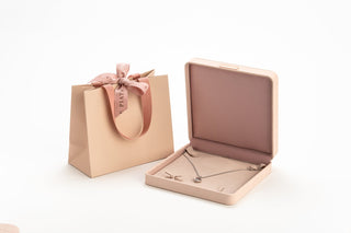 Cutie Bijuterii Premium pentru Set, Velur, Roz Pudra, 19x19x5 cm