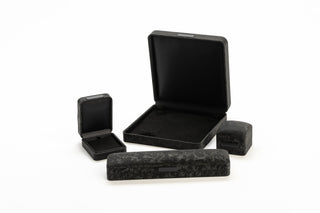 Cutie Bijuterii Premium pentru Brățară, Velur, Negru, 25x6x4 cm