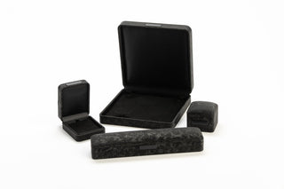 Cutie Bijuterii Premium pentru Set, Velur, Negru, 19x19x5 cm