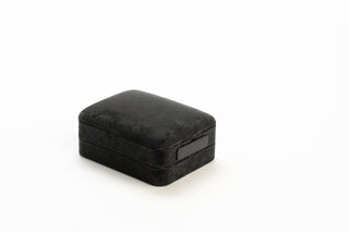 Cutie Bijuterii Premium pentru Pandantiv, Velur, Negru, 7.5x9.5x4.5 cm