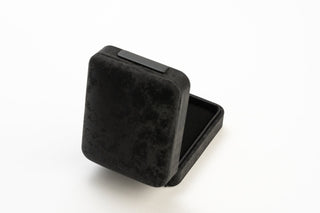 Cutie Bijuterii Premium pentru Pandantiv, Velur, Negru, 7.5x9.5x4.5 cm
