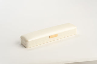 Cutie Bijuterii Premium pentru Brățară, Velur, Crem, 25x6x4 cm