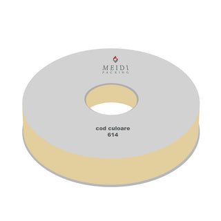 Panglica satin Textil 1 Satin, 2.5 cm latime, 100 y lungime - Crem