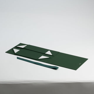 Cutie Cadou Pliată Premium cu Panglică, Carton, Verde, 20x18x8 cm