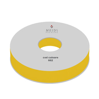 Panglica ripsata Textil, 4 cm latime, 100 y lungime - Galben