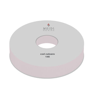 Panglica ripsata Textil, 2 cm latime, 100 y lungime - Roz Pudra