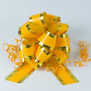 Panglica Fundita Rapid Marturii | Martisor, 5 cm latime, 142.5 y lungime - Auriu-Portocaliu