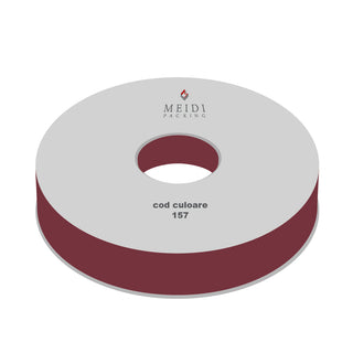 Panglica satin Textil 1 Satin, 1.5 cm latime, 100 y lungime - Bordo
