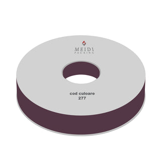 Panglica ripsata Textil Bonbon, 2.5 cm latime, 100 y lungime - Bordo Inchis