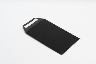 Plic Soft pentru Bijuterii cu Închidere Adezivă, Carton, Negru, 10x16x3.5 cm
