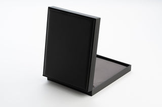 Cutie Bijuterii Premium pentru Set, Imitație Piele, Gri, 19x24x4 cm