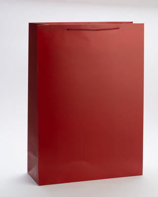 Punga Cadou Premium IUNI, Material Carton, Dimensiuni 47x57x15, Culoare Rosie Cu Maner Rosu – imagine 2