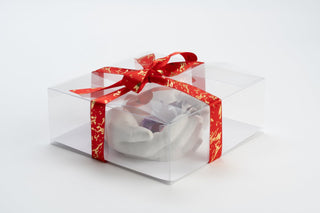 Cutie Pliată pentru Globuri, Plastic, Transparent, 12x12x12 cm