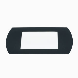 Cutie cadou Pliat Cutie Perna, 20x11x3.5 cm - Negru cu fereastra