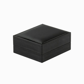 Cutie bijuterii Set Gama Piele, 7.5x8.5x3.5 cm - Negru / Gri