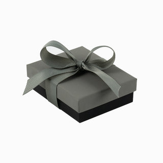 Cutie bijuterii Ribon Down R.D, 7x9x3 cm - Gri / Negru