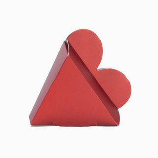 Cutie cadou Inima Pliat, 9x3x9.5 cm - Rosu