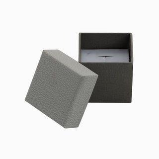Cutie bijuterii Gama Diverse Culori Normal Paper, 5x5x4.5 cm - Gri Deschis / Gri Inchis / Alb