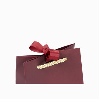 Punga CADOU Texturat, 13x13x9 cm - Bordo / Auriu