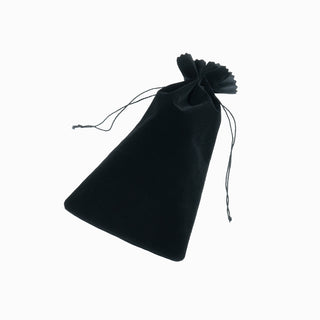 Saculet bijuterii Zimtat, 16x22.5+5 cm - Negru