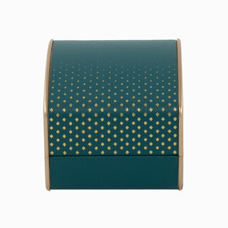 Cutie bijuterii Inel Led, 6x6.5x5 cm - Verde / Alb