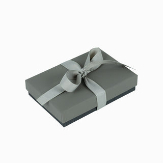 Cutie bijuterii Ribon Down R.D, 9.5x13.5x3.5 cm - Gri / Negru