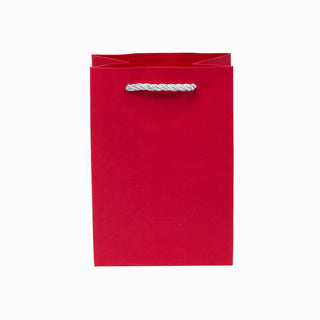 Punga CADOU Texturat, 11x16x7 cm - Rosu / Argintiu