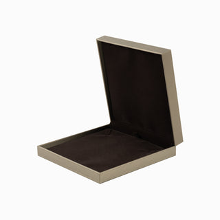 Cutie bijuterii Set Gama Piele, 17x17x4 cm - Auriu / Maro