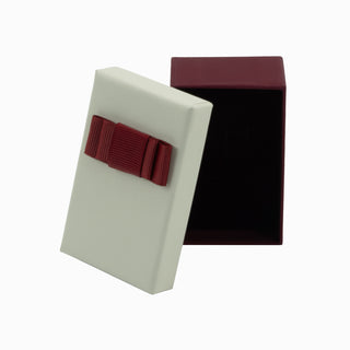 Cutie bijuterii Flower Up F.U, 5x8x3 cm - Crem / Bordo