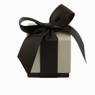Cutie bijuterii Ribon Down R.D, 7x7x7 cm - Crem / Maro