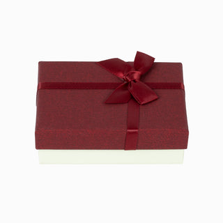 Cutie bijuterii Normal Paper, 7x9x3 cm - Bordo / Crem
