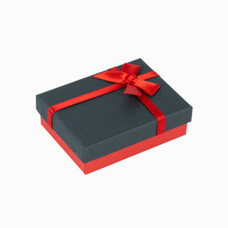 Cutie bijuterii Normal Paper, 7x9x3 cm - Negru / Rosu