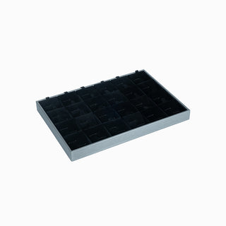 Suport bijuterii Buton Fara Geam, 35x24x3 cm - Gri / Negru