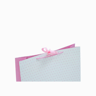 Punga CADOU Baby, 47x57x15 cm - Roz / Alb