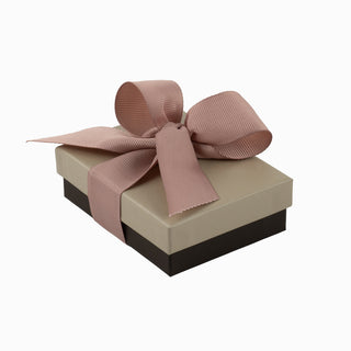 Cutie bijuterii Ribon Down R.D, 7x9x3 cm - Crem / Maro / Roz