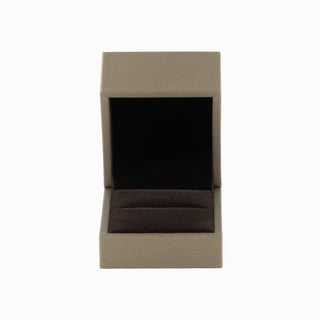Cutie bijuterii Inel Gama Piele, 6.5x6x5 cm - Auriu / Maro