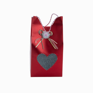 Cutie cadou Plasa Pliat, 15x10x29 cm - Rosu