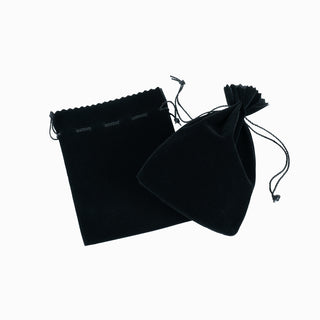 Saculet bijuterii Zimtat, 11.5x13+3 cm - Negru