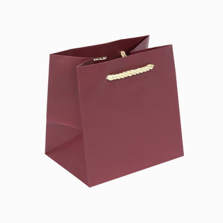 Punga CADOU Texturat, 15x15x11 cm - Bordo / Auriu