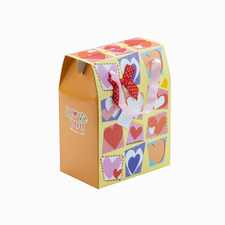 Cutie cadou Gentuta Pliat, 17.5x11x23 cm - Portocaliu / Galben