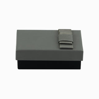 Cutie bijuterii Flower Up F.U, 5x8x3 cm - Gri / Negru