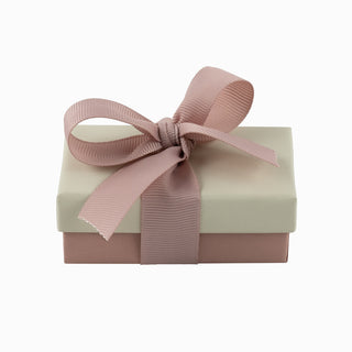 Cutie bijuterii Ribon Down R.D, 5x8x3 cm - Crem / Roz / Gri