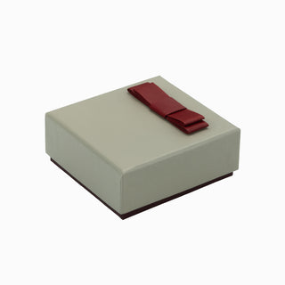 Cutie bijuterii Flower Up F.U, 8.5x9x3.8 cm - Crem / Bordo