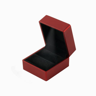 Cutie bijuterii Inel Led, 6.5x6.5x5 cm - Rosu / Negru