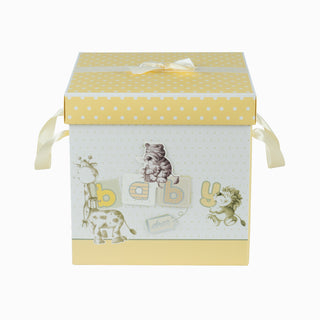 Cutie cadou Pliat Cutie Baby, 29x29x28 cm - Crem