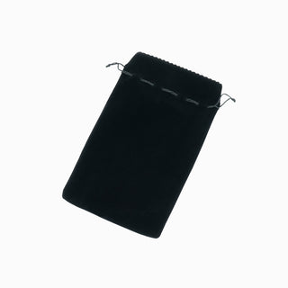 Saculet bijuterii Zimtat, 16x22.5+5 cm - Negru