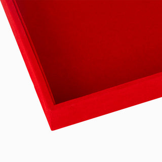 Suport bijuterii Depozitare Tava, 35x24x3 cm - Rosu