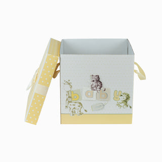 Cutie cadou Pliat Cutie Baby, 29x29x28 cm - Crem