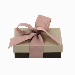 Cutie bijuterii Ribon Down R.D, 7x9x3 cm - Crem / Maro / Roz
